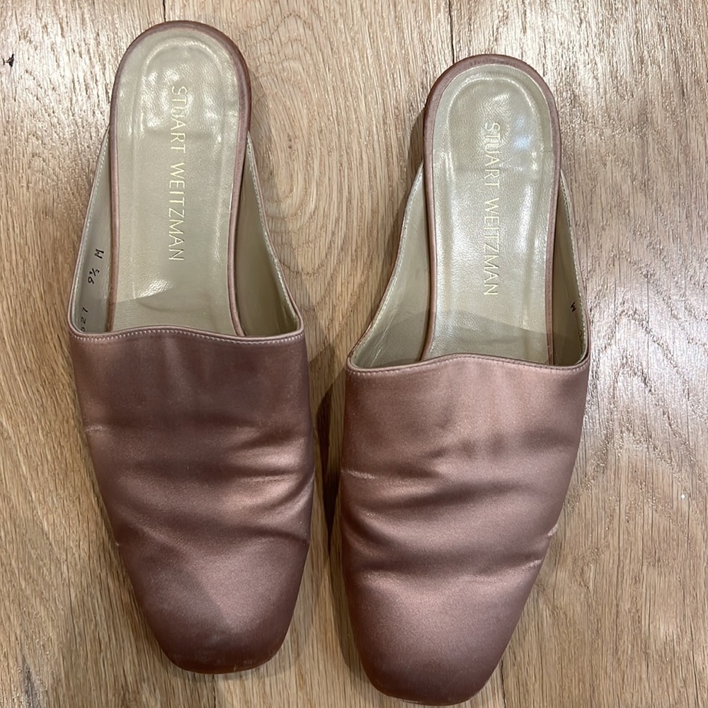 Stuart Weitzman Satin Slides - image 2